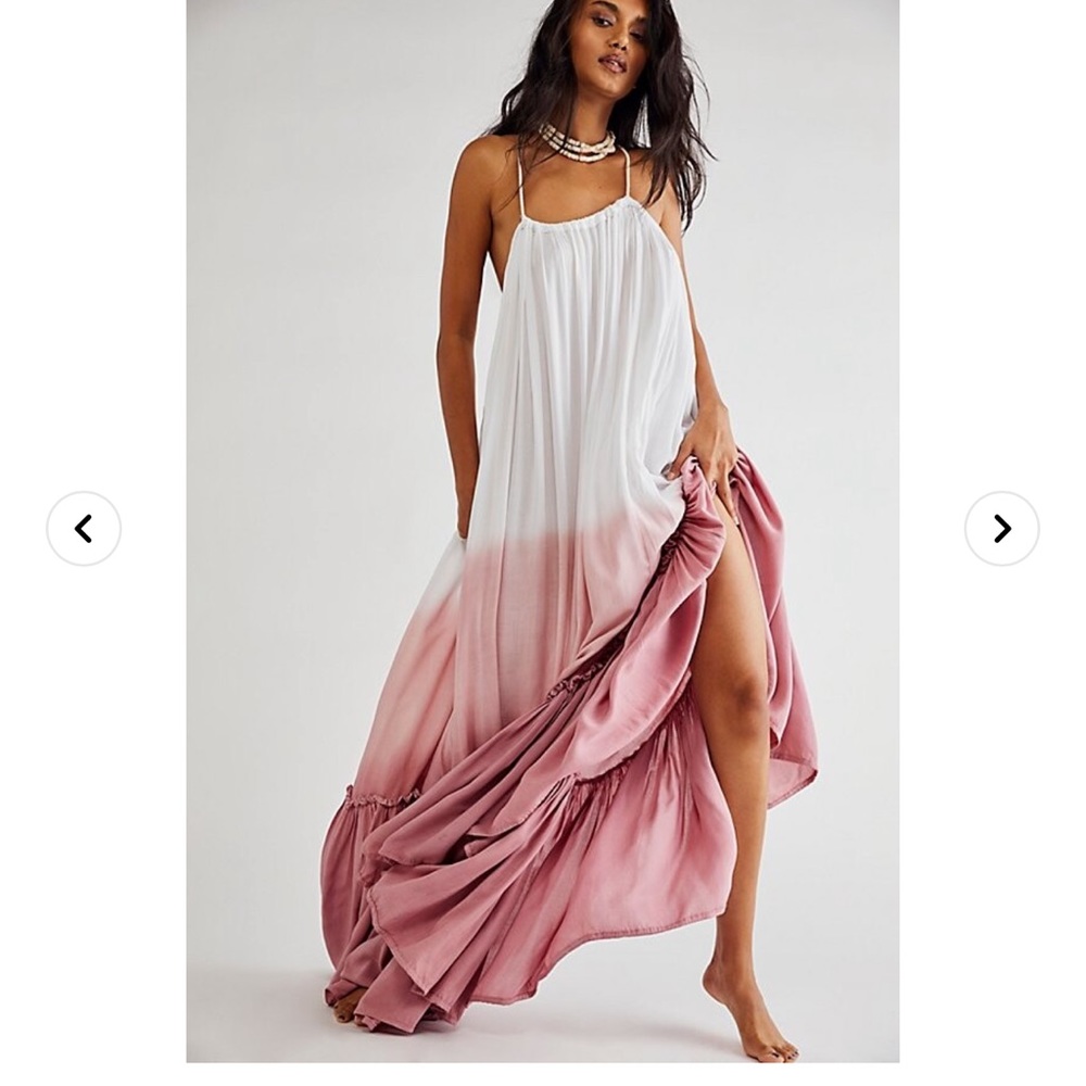 Free People Jen’s Pirate Booty Ombre Dipped Dye Krishna Maxi Dress - Picture 1 of 8